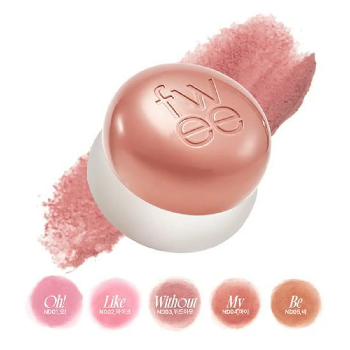 Fwee Lip&Cheek Blurry Pudding Pot 5g +Pendant Keyring