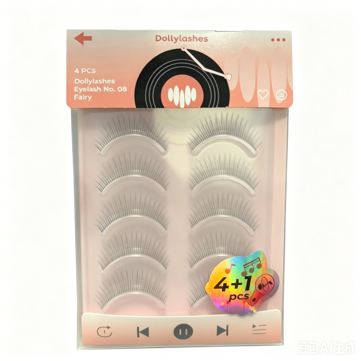 Dollylashes Eyelash No. 08 Fairy Five-Pair