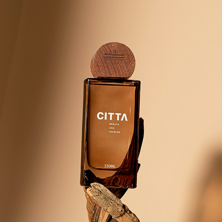 Citta West Moss Earth Tall Square Bottle Reed Diffuser 150ml
