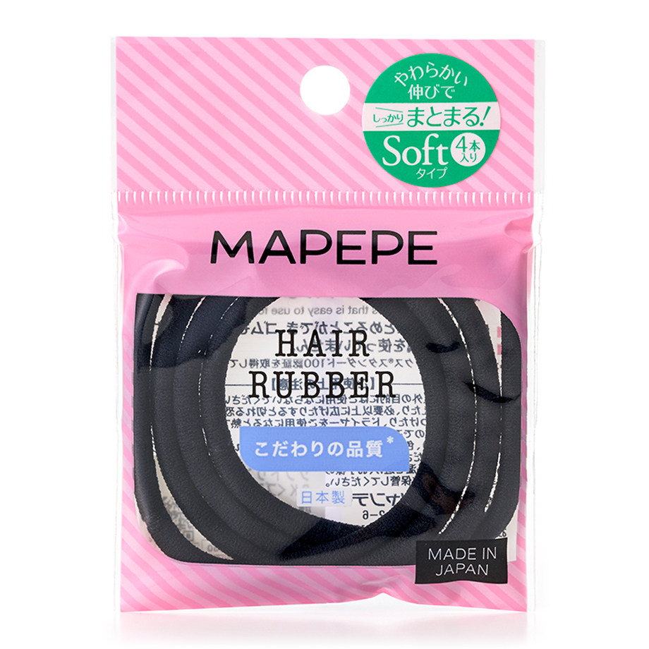 Mapepe Soft Hair Rubber 4P