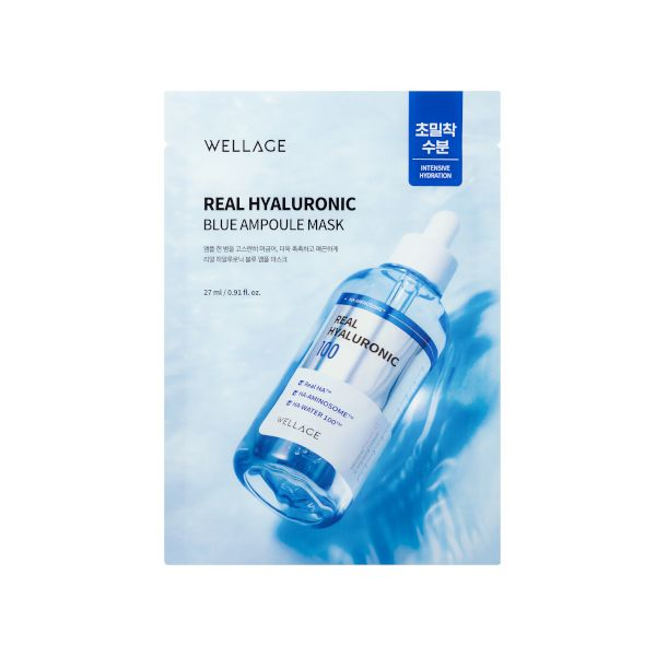 Wellage Real Hyaluronic Blue Ampoule Mask 1Pcs